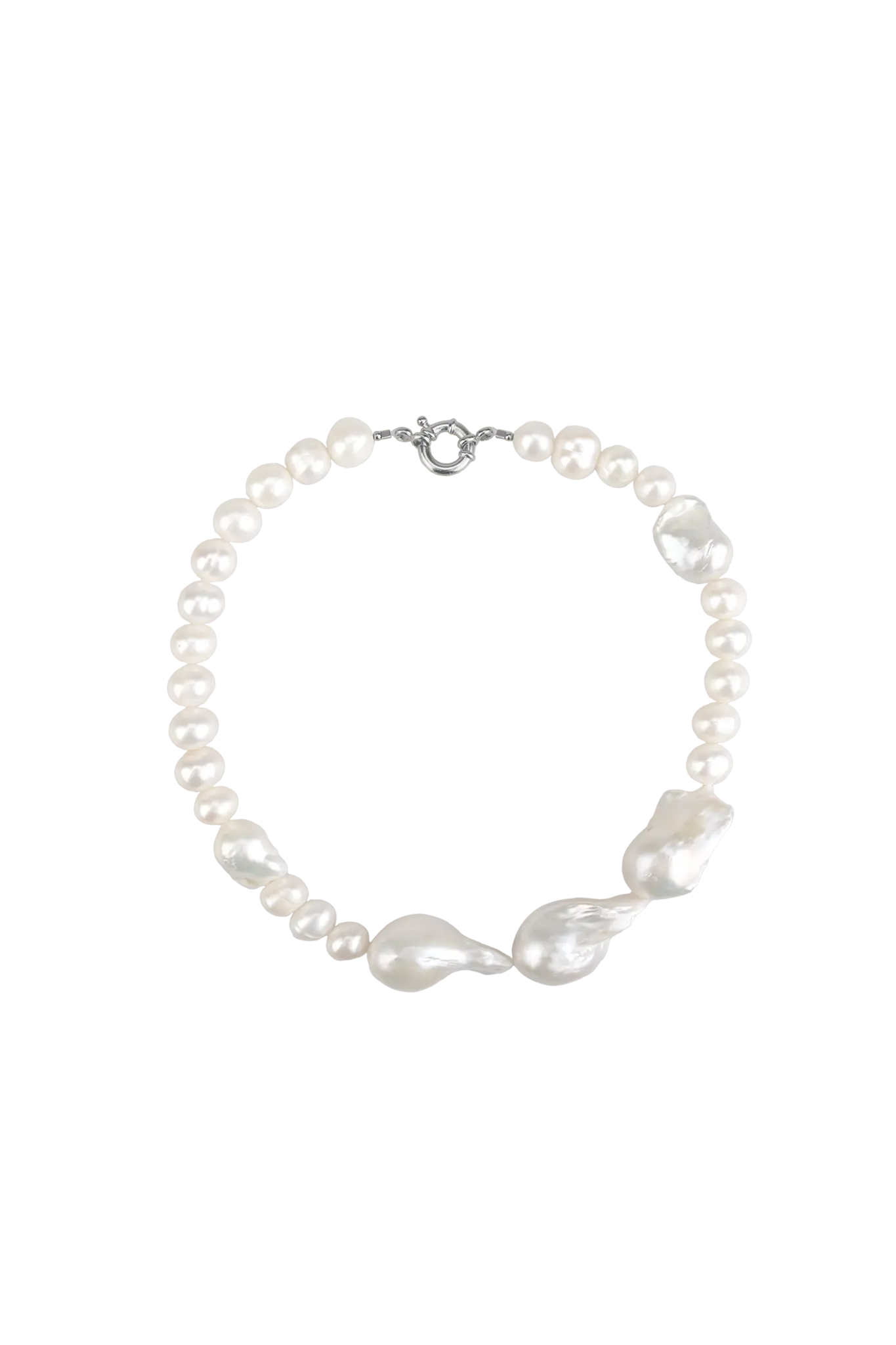 Colier Argint Trio Baroque Pearls Lisa&Co.