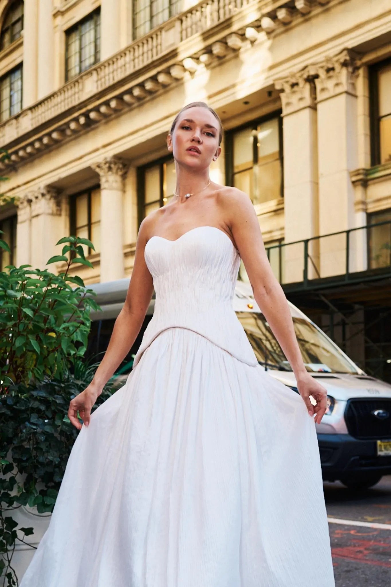 Colier Argint Wired Baroque Pearl Lisa&Co.