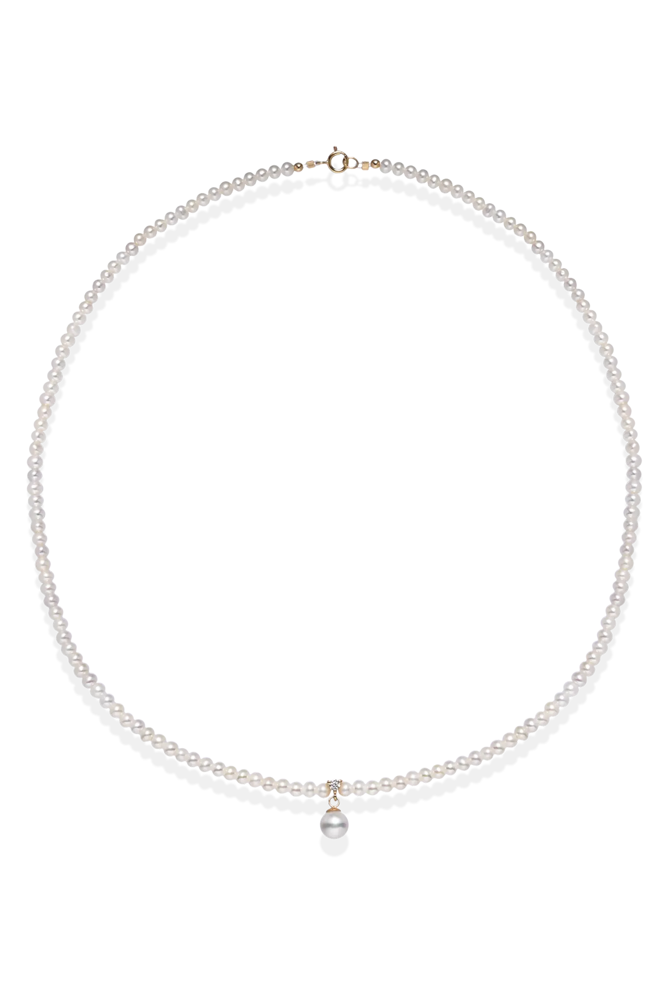Colier Aur Central Pearl&Diamond LisaConcept