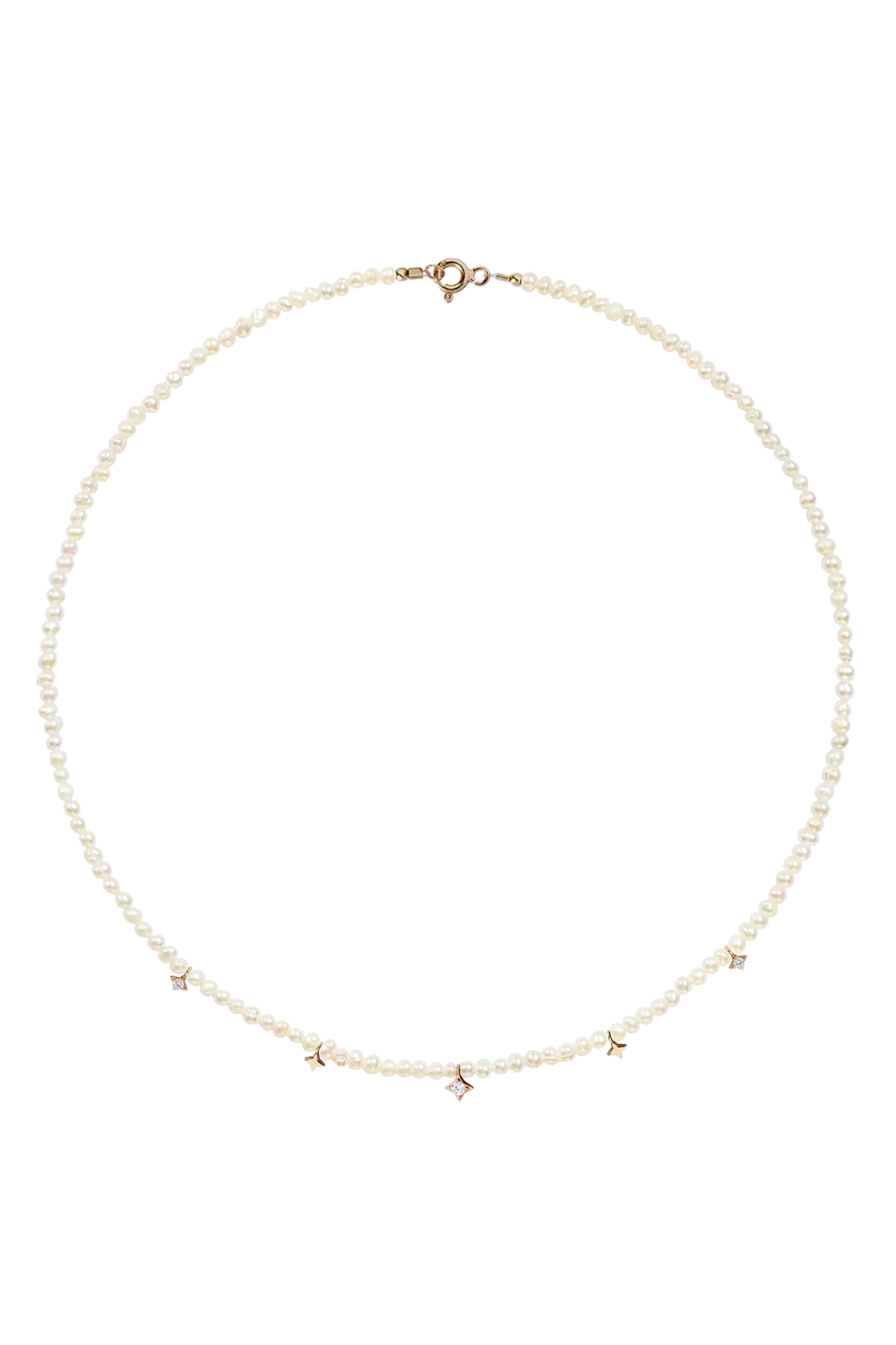 Colier Aur Mini Pearls&Stars LisaConcept