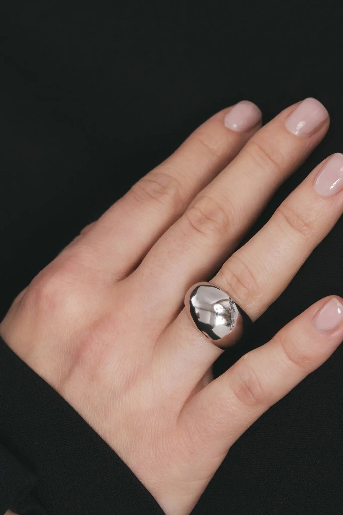 Bold II Silver Plated Ring | Lisa&Co.