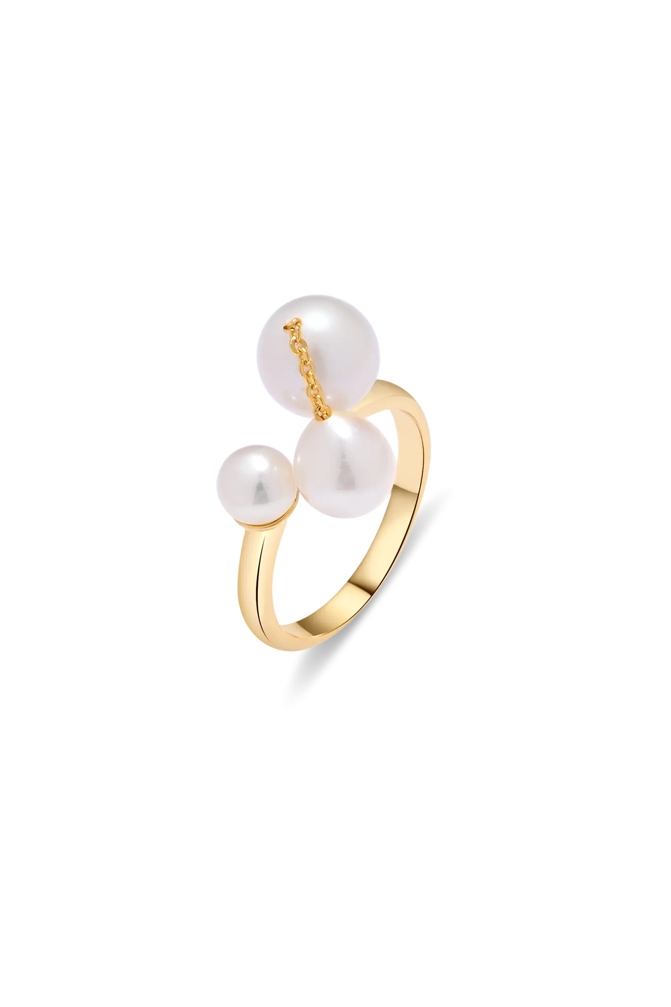 Inel Argint Dangling Pearl LisaConcept