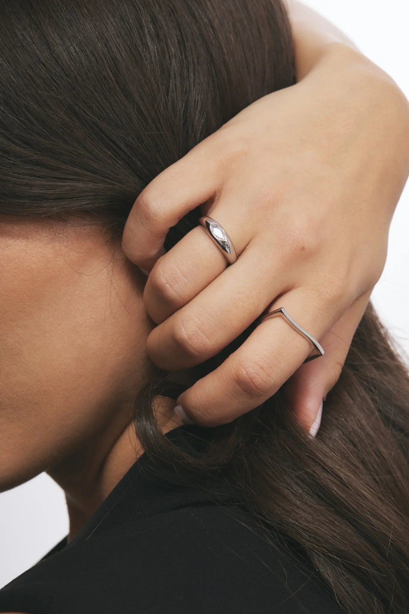 Inel Argint Oval Signet LisaConcept