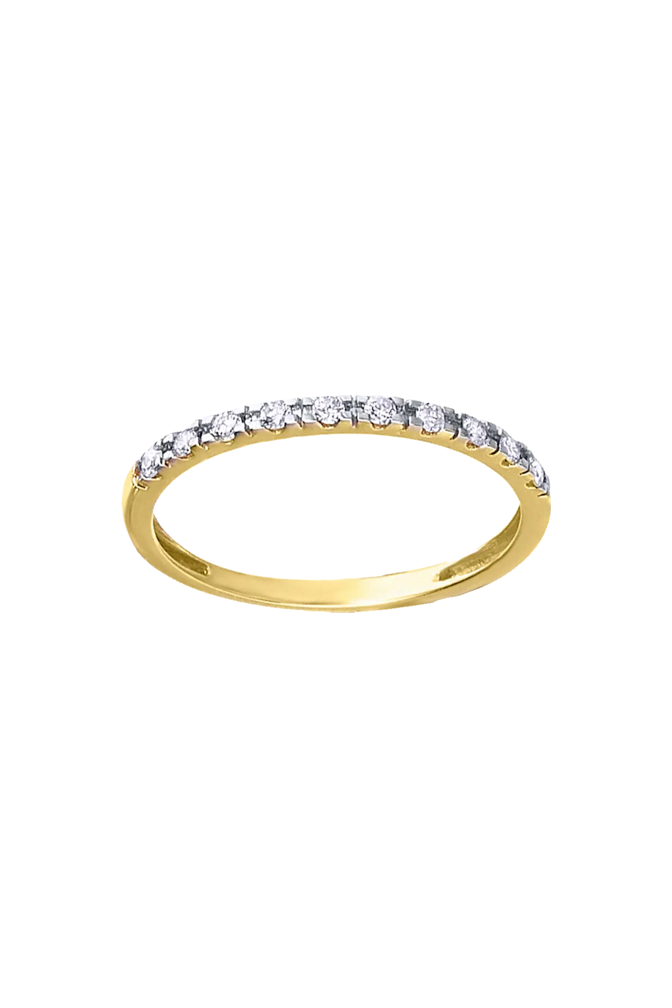 Inel aur White Paved Band Lisa&Co.