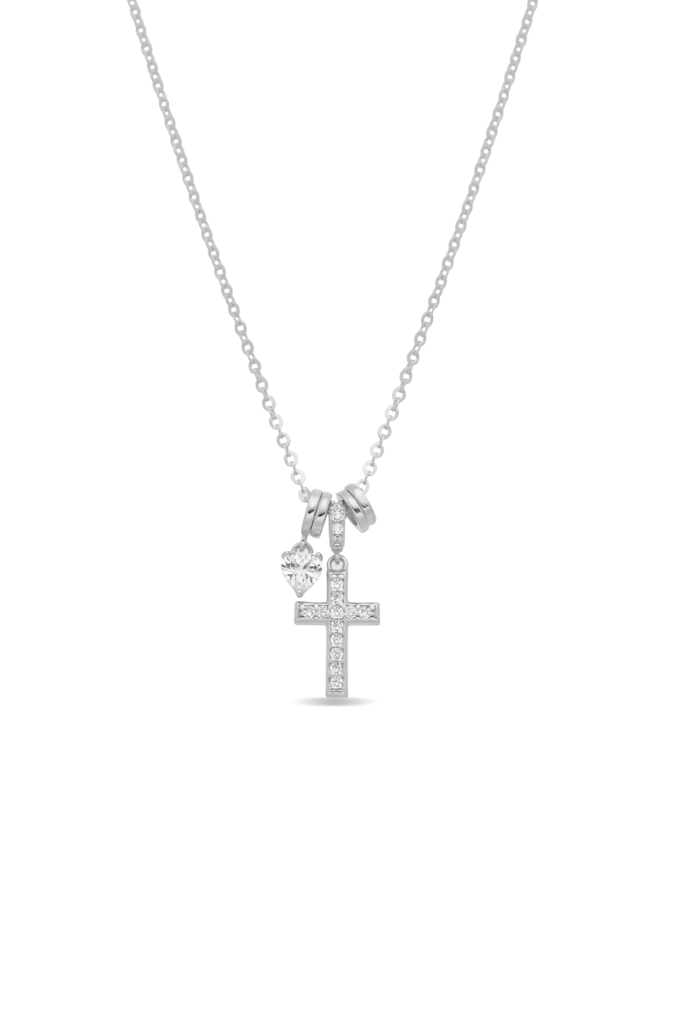 Lant Argint Trinkets Cross LisaConcept